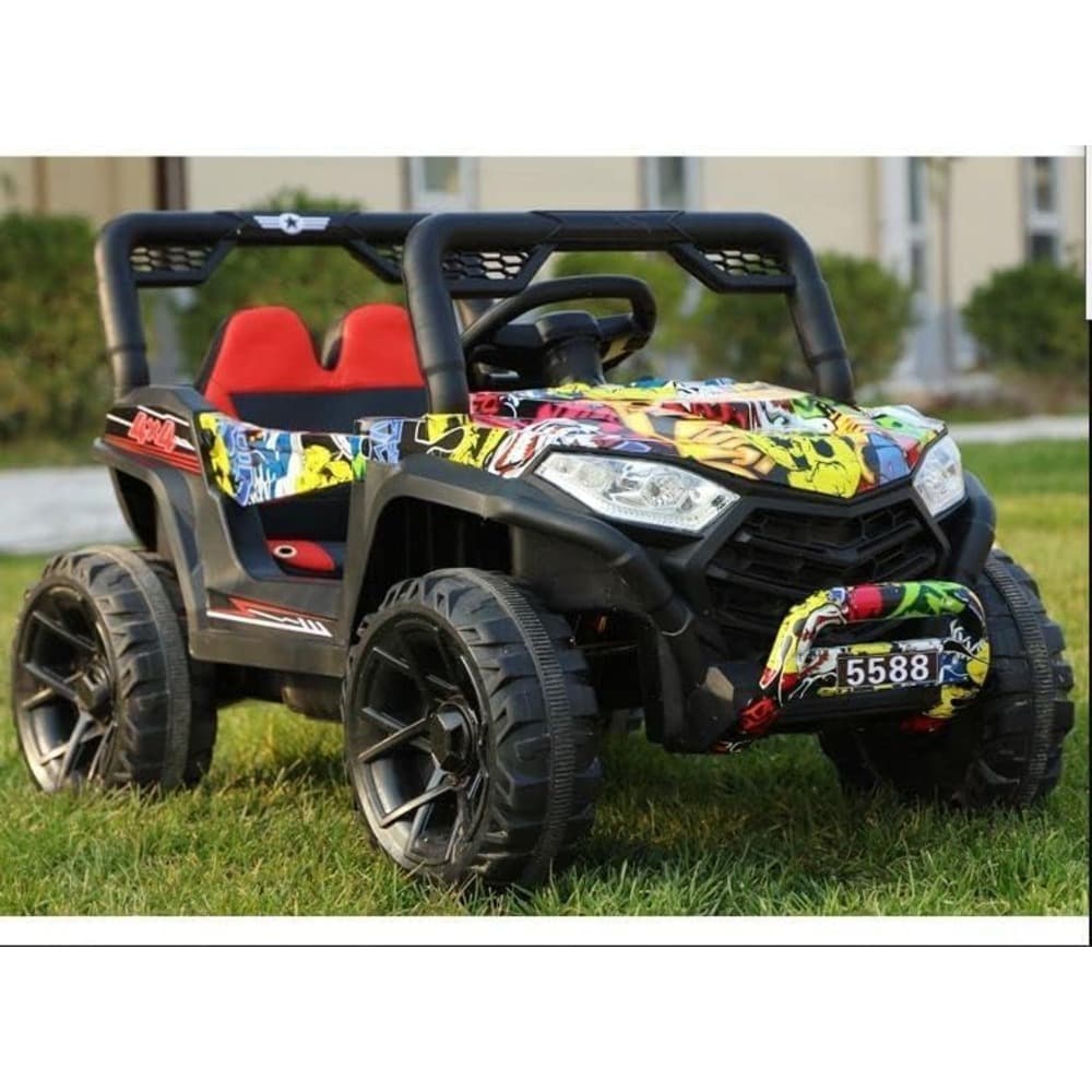 Myts 12 Volts Rideon Buggy Thump - Yellow Multicolor