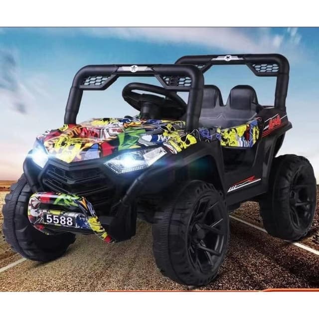 Myts 12 Volts Rideon Buggy Thump - Yellow Multicolor - 714537