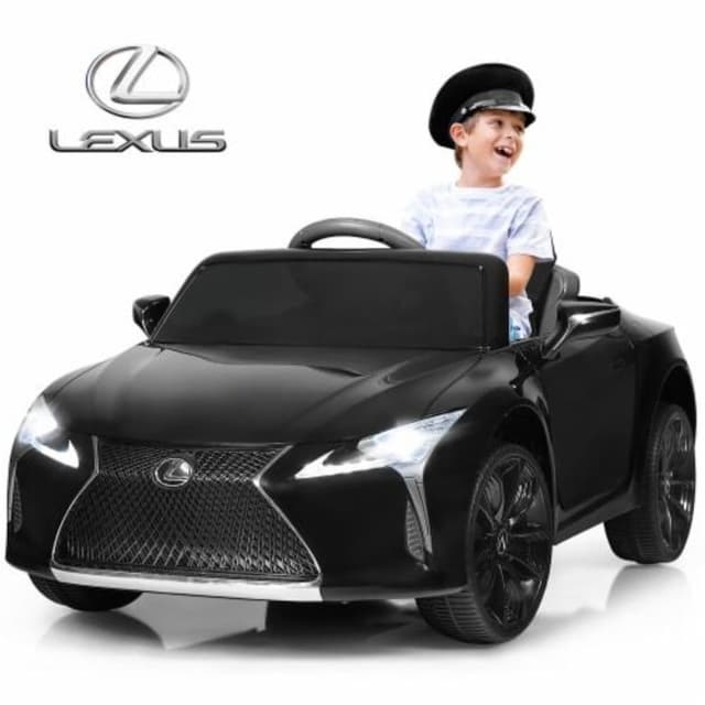 سيارة لكزس LC500 باللون الأسود من شركة مايتس Myts 12Volts Kids LC Lexus For kids Black