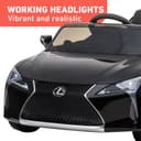 سيارة لكزس LC500 باللون الأسود من شركة مايتس Myts 12Volts Kids LC Lexus For kids Black