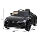 سيارة لكزس LC500 باللون الأسود من شركة مايتس Myts 12Volts Kids LC Lexus For kids Black