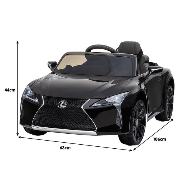 سيارة لكزس LC500 باللون الأسود من شركة مايتس Myts 12Volts Kids LC Lexus For kids Black
