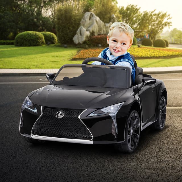 سيارة لكزس LC500 باللون الأسود من شركة مايتس Myts 12Volts Kids LC Lexus For kids Black