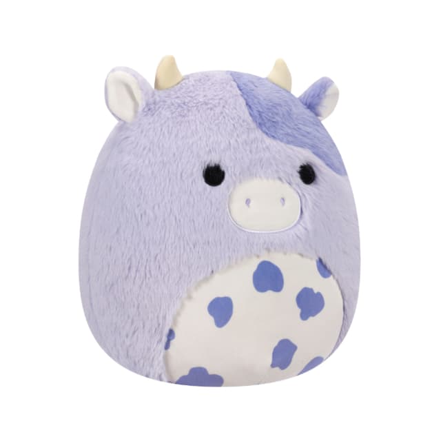 12 inch Medium Plush Fuzzamallows Bubba Purple Cow with Spotted Belly Walmart Officially Licensed Kellytoy Plush Toy Colorful Soft Gift for Kids Girls & Boys Washable Squishy Stuff Toy Multicolor All Age