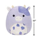 12 inch Medium Plush Fuzzamallows Bubba Purple Cow with Spotted Belly Walmart Officially Licensed Kellytoy Plush Toy Colorful Soft Gift for Kids Girls & Boys Washable Squishy Stuff Toy Multicolor All Age