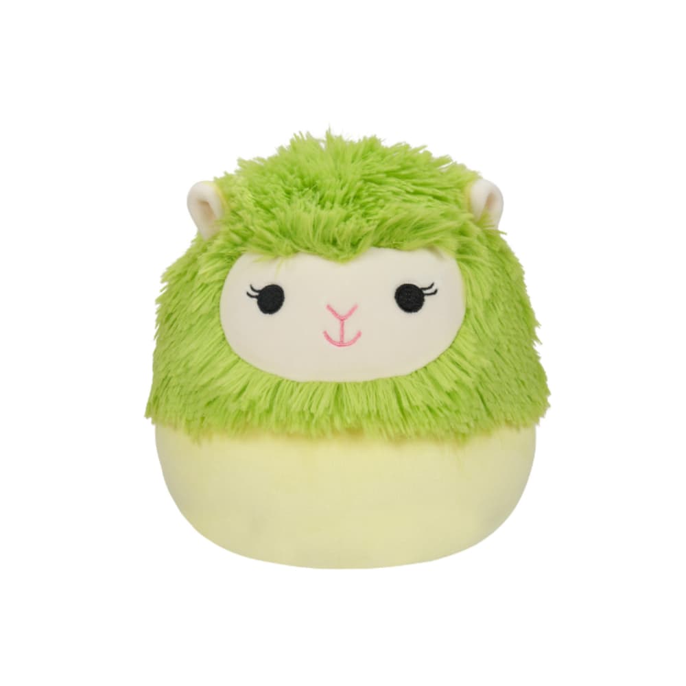 7.5 inch Little Plush Cavaleri Lime Green Alpaca Officially Licensed Kellytoy Plush Toy Colorful Soft Gift for Kids Girls & Boys Washable Squishy Stuff Toy Multicolor All Age