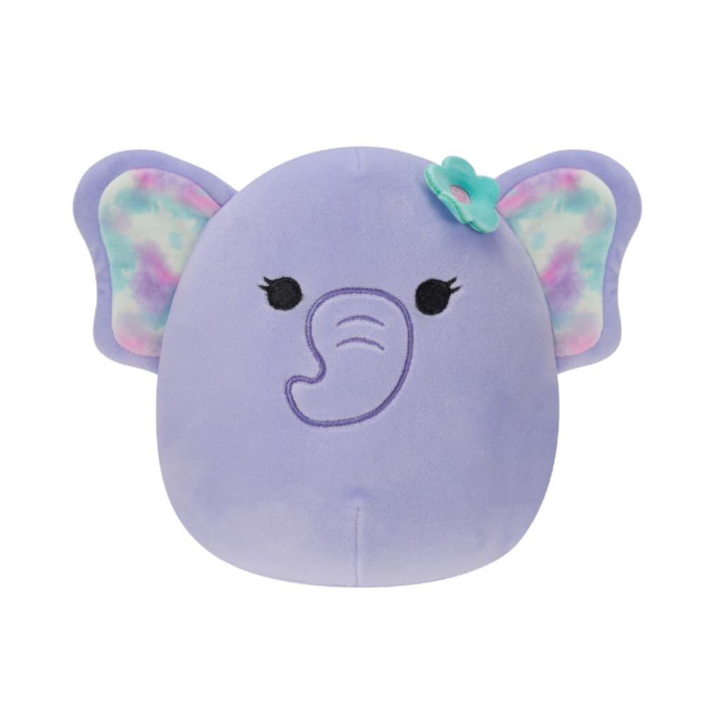 7.5 inch Little Plush Anjali Prpl Elephant Officially Licensed Kellytoy Plush Toy Colorful Soft Gift for Kids Girls & Boys Washable Squishy Stuff Toy Multicolor All Age