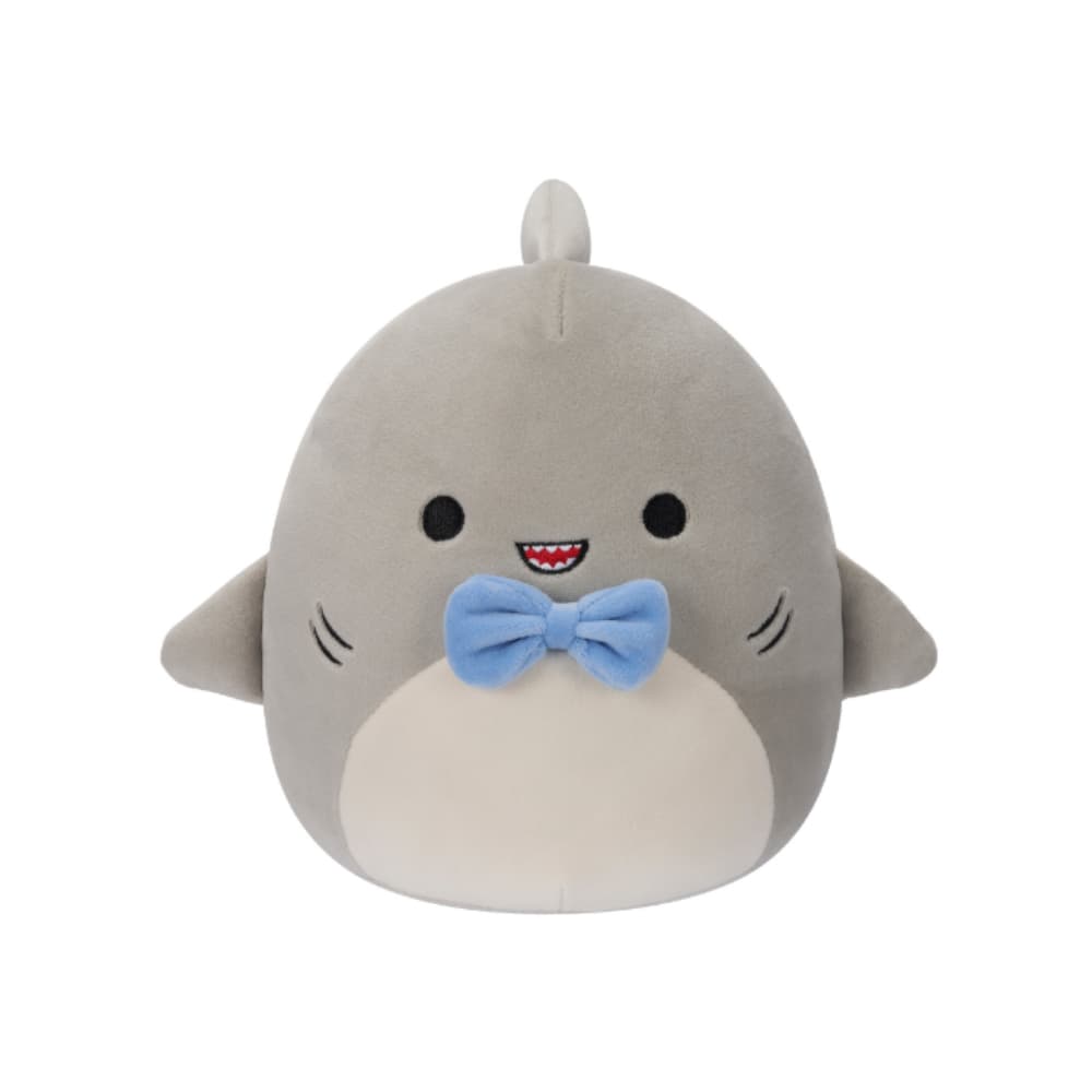 7.5 inch Little Plush Gordon Gry Shark Blu Bowtie Officially Licensed Kellytoy Plush Toy Colorful Soft Gift for Kids Girls & Boys Washable Squishy Stuff Toy Multicolor All Age