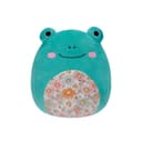 7.5 inch Little Plush Robert Aqua Frog with Floral Belly Officially Licensed Kellytoy Plush Toy Colorful Soft Gift for Kids Girls & Boys Washable Squishy Stuff Toy Multicolor All Age - 979004