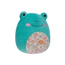 7.5 inch Little Plush Robert Aqua Frog with Floral Belly Officially Licensed Kellytoy Plush Toy Colorful Soft Gift for Kids Girls & Boys Washable Squishy Stuff Toy Multicolor All Age - 715946