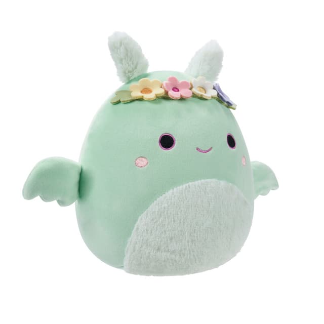 Squishmallows Little Plush 7.5 inch Tove Mint Green Mothman with Flower Crown and Fuzzy Belly Officially Licensed Kellytoy Plush Toy Colorful Soft Gift for Kids Girls & Boys Washable Squishy Stuff Toy Multicolor All Age