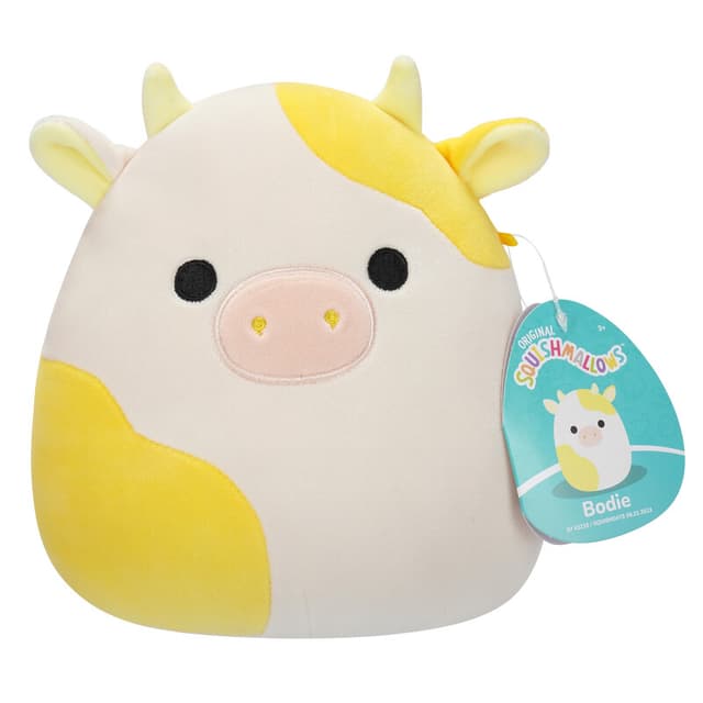 Squishmallows Little Plush 7.5 inch Bodie Yellow and White Cow Officially Licensed Kellytoy Plush Toy Colorful Soft Gift for Kids Girls & Boys Washable Squishy Stuff Toy Multicolor All Age - 715414