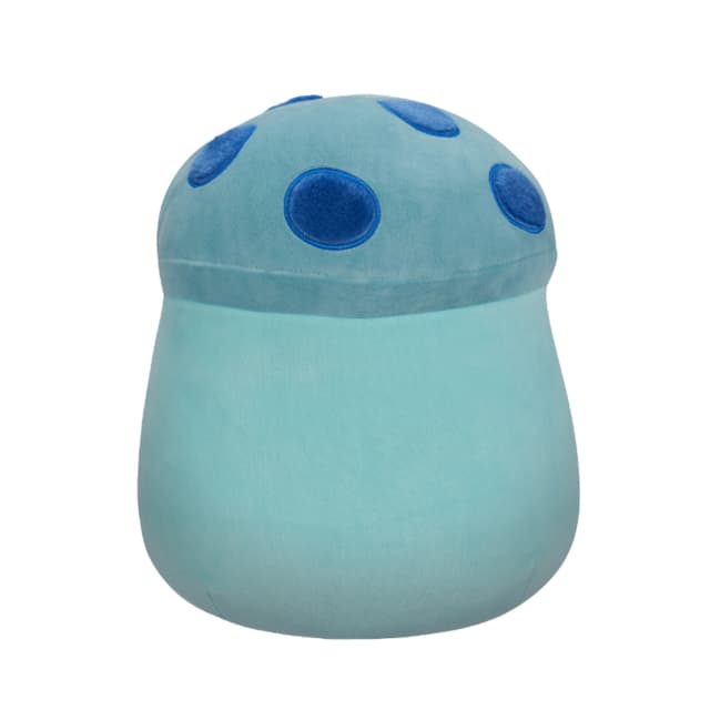 دمية محشوة للأطفال فطر 12 بوصة أزرق سماوي سكويشمالوز Squishmallows Ankur Teal Mushroom with Blue Fuzzy Spots and Belly Plush Toy