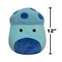 دمية محشوة للأطفال فطر 12 بوصة أزرق سماوي سكويشمالوز Squishmallows Ankur Teal Mushroom with Blue Fuzzy Spots and Belly Plush Toy