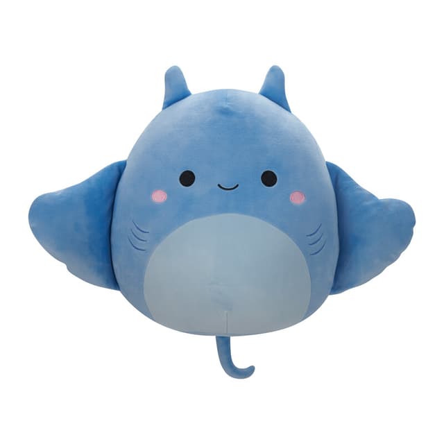 Squishmallows Medium Plush 12 inch Lux Blue Manta Ray Officially Licensed Kellytoy Plush Toy Colorful Soft Gift for Kids Girls & Boys Washable Squishy Stuff Toy Multicolor All Age