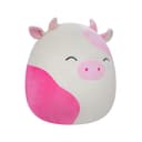 دمية محشوة للأطفال بشخصية بقرة  16 بوصة زهري سكويشمالوز Squishmallows Caedyn Spotted Cow with Closed Eyes Plush Toy