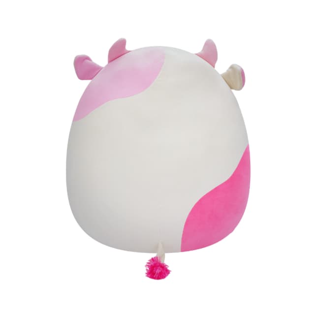 دمية محشوة للأطفال بشخصية بقرة  16 بوصة زهري سكويشمالوز Squishmallows Caedyn Spotted Cow with Closed Eyes Plush Toy