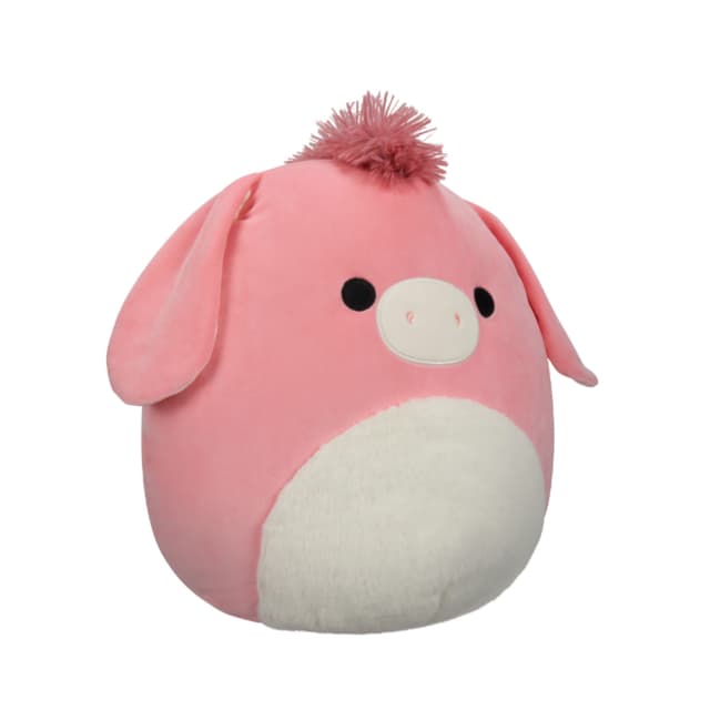 دمية محشوة للأطفال بشخصية حمار 14 بوصة وردي سكويشمالوز Squishmallows Donkey Plush Toy