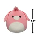 دمية محشوة للأطفال بشخصية حمار 14 بوصة وردي سكويشمالوز Squishmallows Donkey Plush Toy