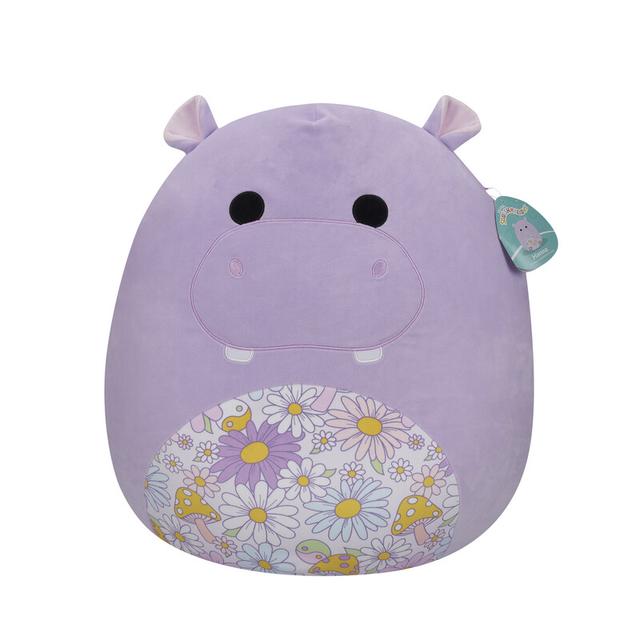 Squishmallows Large Plush 14 inch Hanna Purple Hippo with Floral Belly Officially Licensed Kellytoy Plush Toy Colorful Soft Gift for Kids Girls & Boys Washable Squishy Stuff Toy Multicolor All Age - SW1hZ2U6MzQ3ODY1Nw==