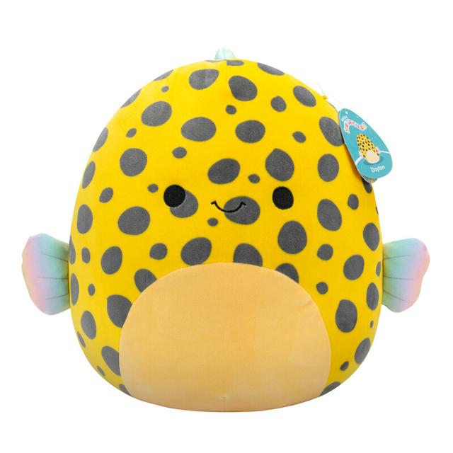 Squishmallows Large Plush 14 inch Dayton Yellow Boxfish Officially Licensed Kellytoy Plush Toy Colorful Soft Gift for Kids Girls & Boys Washable Squishy Stuff Toy Multicolor All Age - SW1hZ2U6MzQ3ODY2OA==