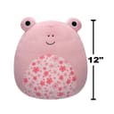 12 inch Medium Plush Kline Pink Frog with Sakura Flower Belly Officially Licensed Kellytoy Plush Toy Colorful Soft Gift for Kids Girls & Boys Washable Squishy Stuff Toy Multicolor All Age - 715806