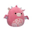 دمية محشوة متوسطة الحجم من القطيفة على شكل تنين وردي مع بطن زهرة ساكورا مقاس 12 بوصة من سكويشمالوز لعبة قطيفة ملونة ناعمة هدية للاطفال، البنات والاولاد قابلة للغسل لعبة اسفنجية متعددة الالوان لجميع الاعمار 12 inch 12 Medium Plush Aegi Pink Dragon with Sakura Flower Belly Officially Licensed Kellytoy Plush Toy Colorful Soft Gift for Kids Girls Boys Washable Squishy Stuff Toy Multicolor All Age