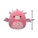 دمية محشوة متوسطة الحجم من القطيفة على شكل تنين وردي مع بطن زهرة ساكورا مقاس 12 بوصة من سكويشمالوز لعبة قطيفة ملونة ناعمة هدية للاطفال، البنات والاولاد قابلة للغسل لعبة اسفنجية متعددة الالوان لجميع الاعمار 12 inch 12 Medium Plush Aegi Pink Dragon with Sakura Flower Belly Officially Licensed Kellytoy Plush Toy Colorful Soft Gift for Kids Girls Boys Washable Squishy Stuff Toy Multicolor All Age