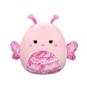 12 inch Medium Plush Light Pink Velvet Butterfly with Pink Belly, Antennas, and Wings Officially Licensed Kellytoy Plush Toy Colorful Soft Gift for Kids Girls & Boys Washable Squishy Stuff Toy Multicolor All Age