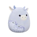 12 inch Medium Plush Light Blue Velvet Cow with Blue Patches Officially Licensed Kellytoy Plush Toy Colorful Soft Gift for Kids Girls & Boys Washable Squishy Stuff Toy Multicolor All Age - 715843