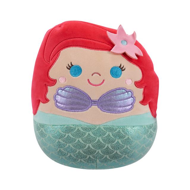 Squishmallows Disney Little Plush 8 inch Princess Ariel Officially Licensed Kellytoy Plush Toy Colorful Soft Gift for Kids Girls & Boys Washable Squishy Stuff Toy Multicolor All Age