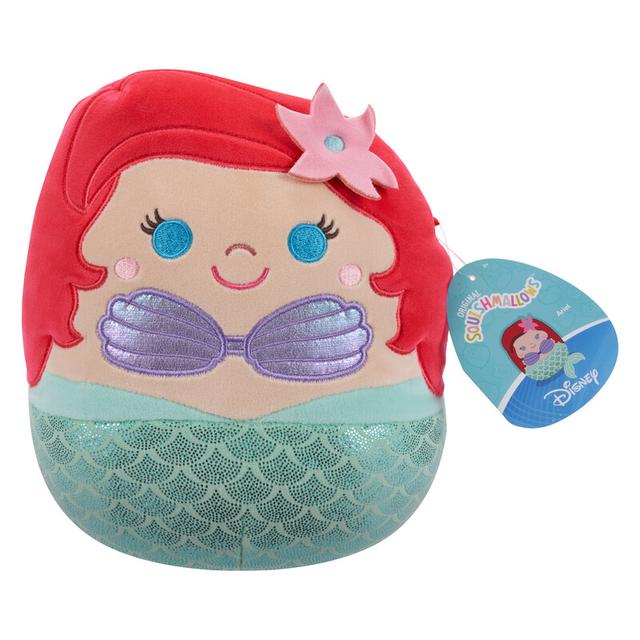 Squishmallows Disney Little Plush 8 inch Princess Ariel Officially Licensed Kellytoy Plush Toy Colorful Soft Gift for Kids Girls & Boys Washable Squishy Stuff Toy Multicolor All Age