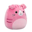 دمى محشوة للأطفال 5 بوصة عدد 2 نهدي وأزرق سكويشمالوز Squishmallows Geraldine Scottish Fold Cat/Brock Bulldog Plush Toy