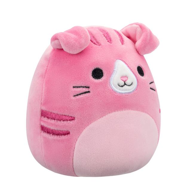 دمى محشوة للأطفال 5 بوصة عدد 2 نهدي وأزرق سكويشمالوز Squishmallows Geraldine Scottish Fold Cat/Brock Bulldog Plush Toy