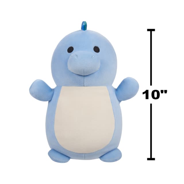 10 inch Medium Plush Grayson Blue Dinosaur Hugmee Officially Licensed Kellytoy Plush Toy Colorful Soft Gift for Kids Girls & Boys Washable Squishy Stuff Toy Multicolor All Age - 715866