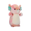 14 inch Large Plush Aksel Peach Tie-Dye Axolotl Hugmee Officially Licensed Kellytoy Plush Toy Colorful Soft Gift for Kids Girls & Boys Washable Squishy Stuff Toy Multicolor All Age - 715876