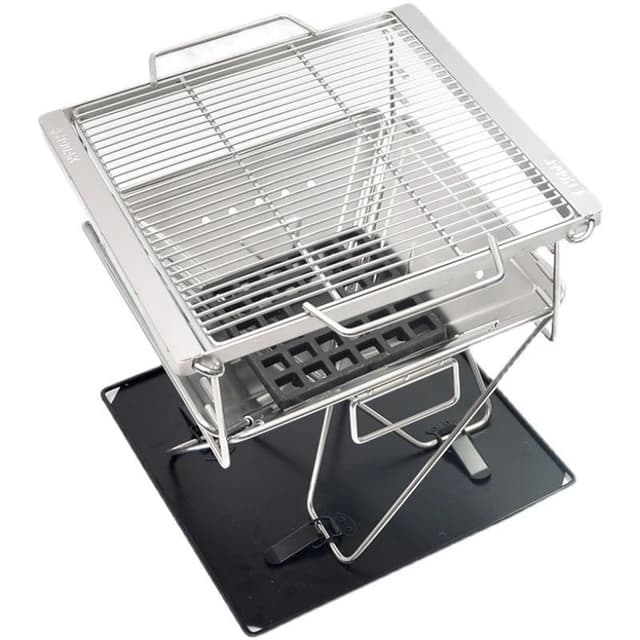 منقل شوي شواية فحم متنقلة قابلة للطي Portable Camping BBQ Grill