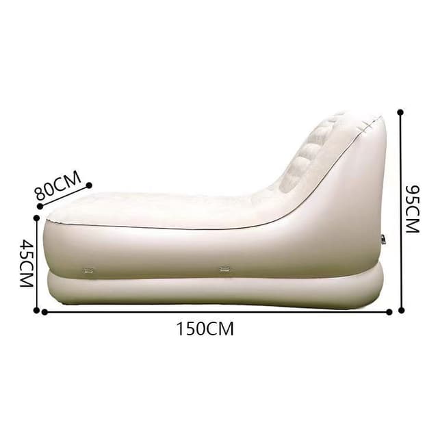 كرسي هواء​ قابل للنفخ مع منفاخ مدمج single Inflatable Sofa Mattress