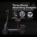 سكوتر كهربائي بكرسي​ للكبار قابل للطي ميجا ستار أحمر 80 كم/س 6000 واط Megastar Megawheels Folding Adult Electric Scooter
