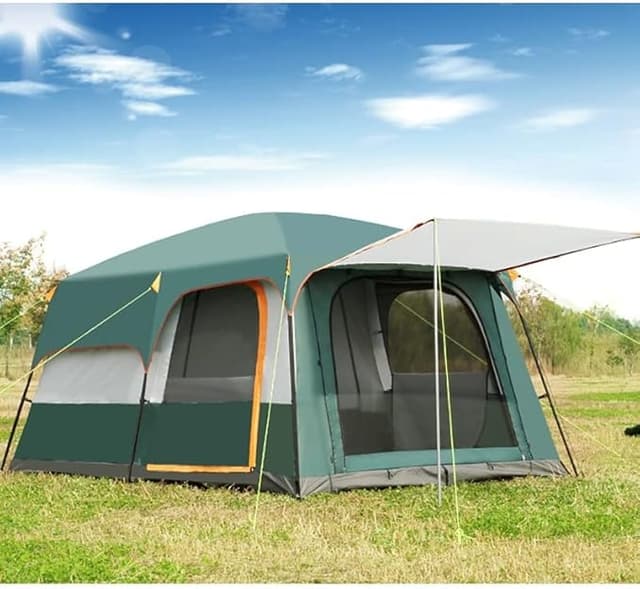 خيمة رحلات توبيز أخضر 6 الى 8 أشخاص Toby's Medium Camping Tent