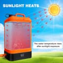 Portable Outdoor Shower 15L Gallon Silicone Water Tank - 716244