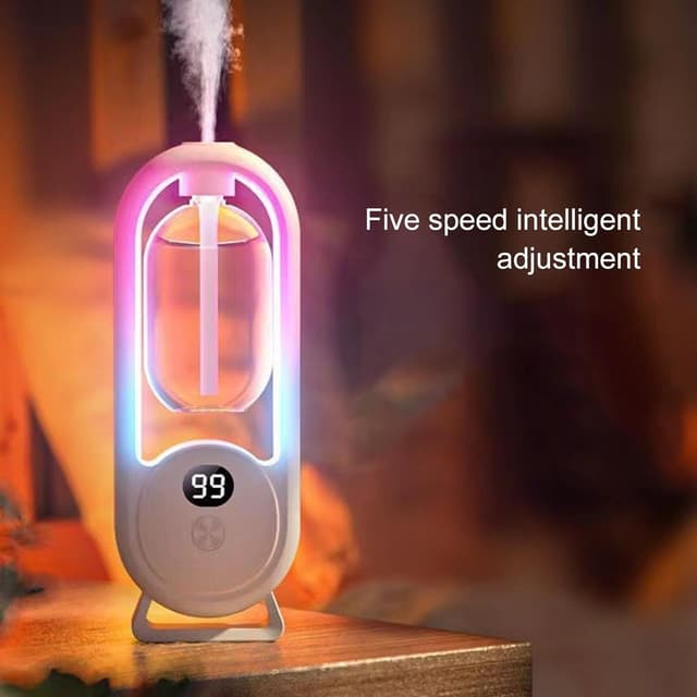 Digital Display Essential Oil Diffuser 5 Mist Modes With 9 Essential Oil 40ML Each - 716207