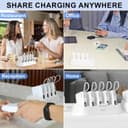 Yoobao 5Pcs 10000mAh Power Bank with Charging Station Set PD 20W Fast Charging - 716152