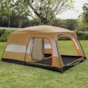 Toby's Medium Khaki Camping Tent 6-8 Person - 718842