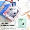 O Ozone Silicone Case for Fujifilm Instax Mini 12 Instant Camera Case Soft Protective Camera Cover with Adjustable Shoulder Strap - Lilac Purple