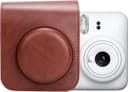 O Ozone PU Leather Camera Case for Fujifilm Instax Mini 12 Instant Camera Protective Camera Cover with Adjustable Shoulder Strap - Brown