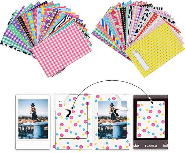 O Ozone 4-in-1 Accessories Set Compatible with Fujifilm Instax Pal Including Camera Case with Wrist Strap /Photo Clips/Photo Frame/Hanging String/Stickers/ Mini Tabletop Tripod- Black