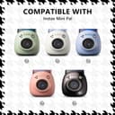 O Ozone 4-in-1 Accessories Set Compatible with Fujifilm Instax Pal Including Camera Case with Wrist Strap /Photo Clips/Photo Frame/Hanging String/Stickers/ Mini Tabletop Tripod- White