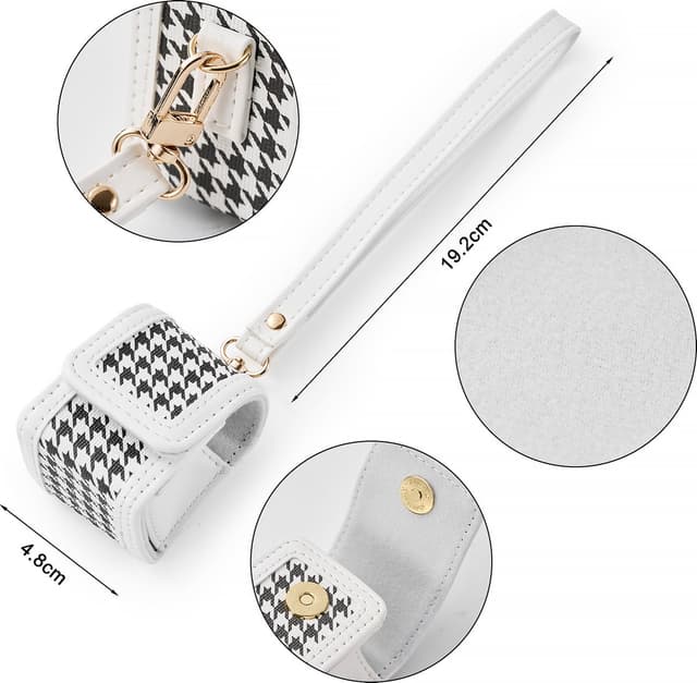 O Ozone 4-in-1 Accessories Set Compatible with Fujifilm Instax Pal Including Camera Case with Wrist Strap /Photo Clips/Photo Frame/Hanging String/Stickers/ Mini Tabletop Tripod- White