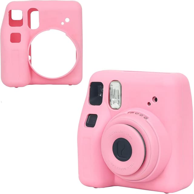 كفر كاميرا سيليكون متوافق مع كاميرا Fujifilm Instax Mini SE مع حزام كتف زهر او اوزون O Ozone Silicone Case for Fujifilm Instax Mini SE Instant Camera Case  